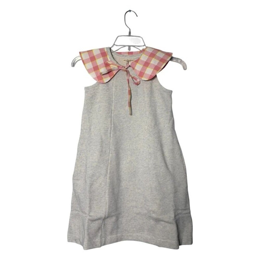 The Sunday collective girl Grandmacore Preppy sweatshirt Peter Pan dress sz 8-9